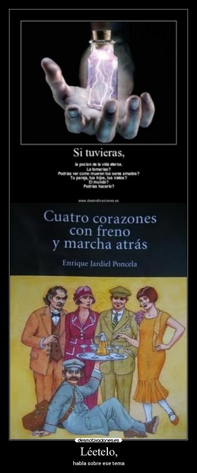 Léetelo, - habla sobre ese tema