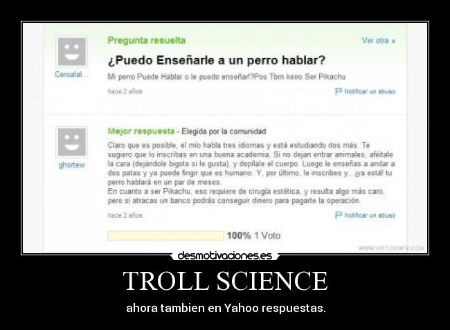 TROLL SCIENCE - 