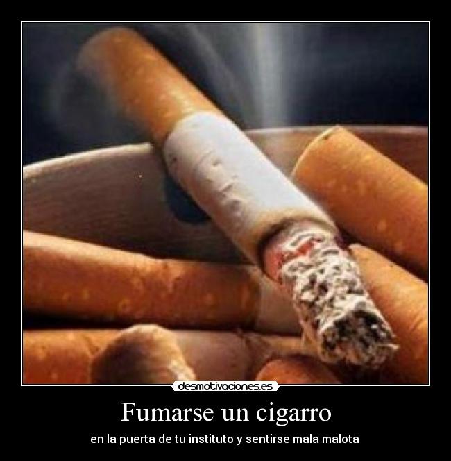 Fumarse un cigarro - 