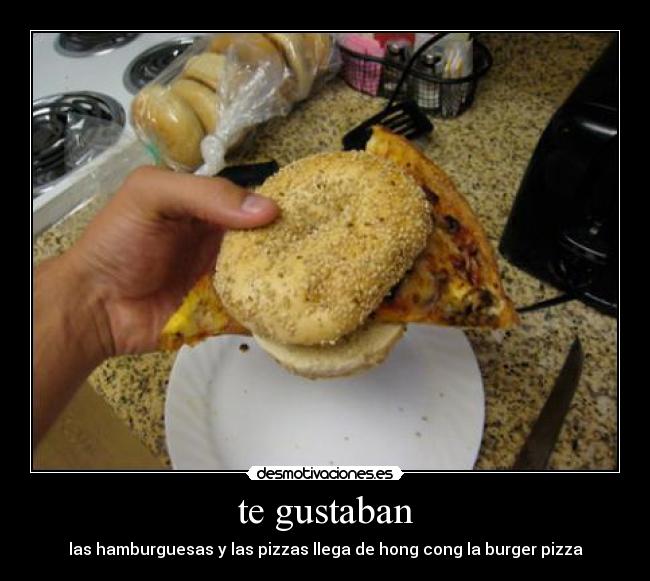 te gustaban - las hamburguesas y las pizzas llega de hong cong la burger pizza