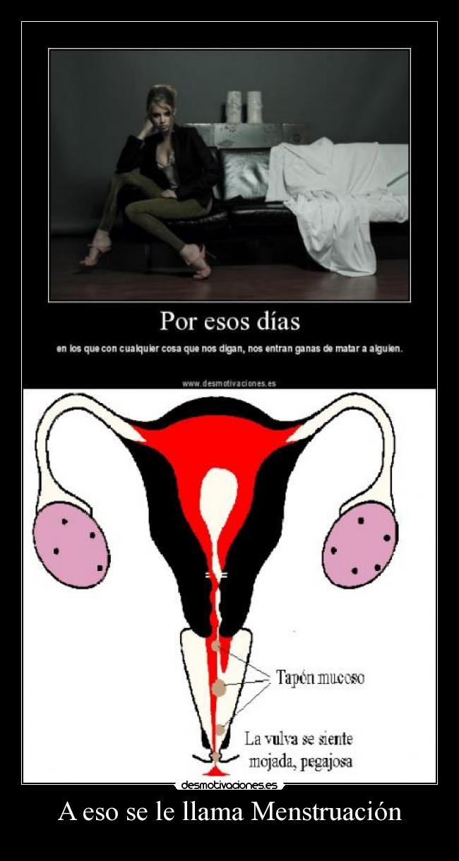 A eso se le llama Menstruación -