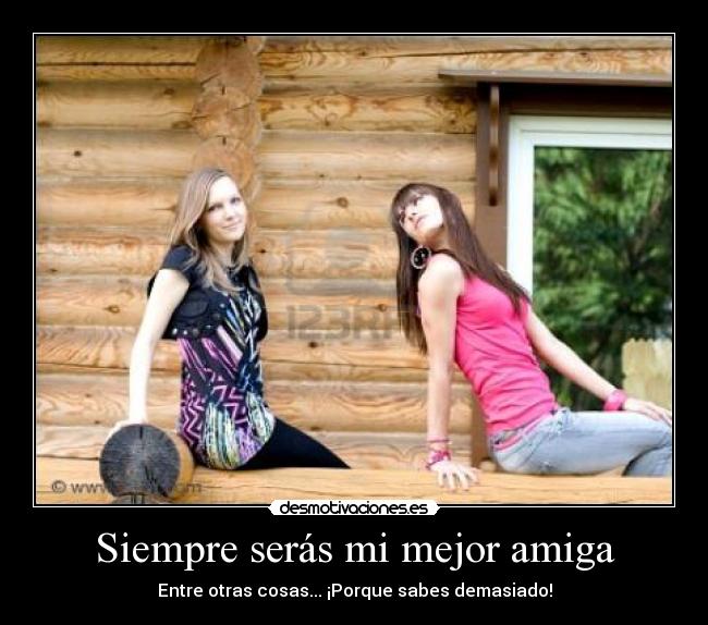 carteles siempre mejor amiga otras cosas sabes demasiado desmotivaciones