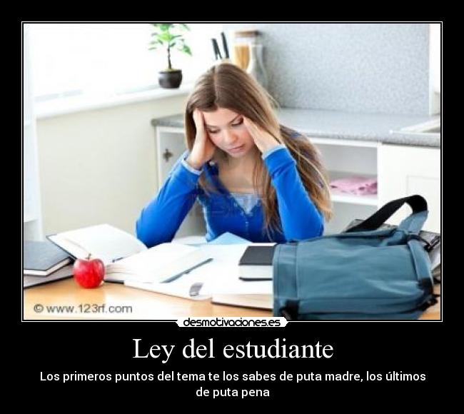 Ley del estudiante - 