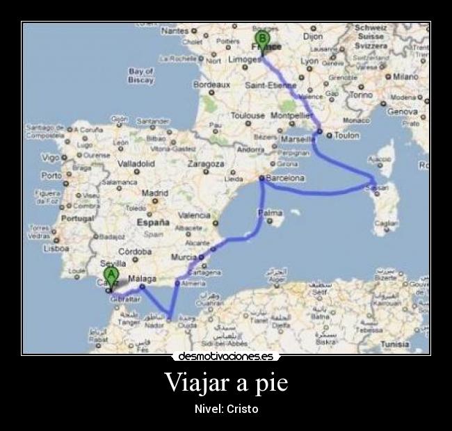 Viajar a pie -