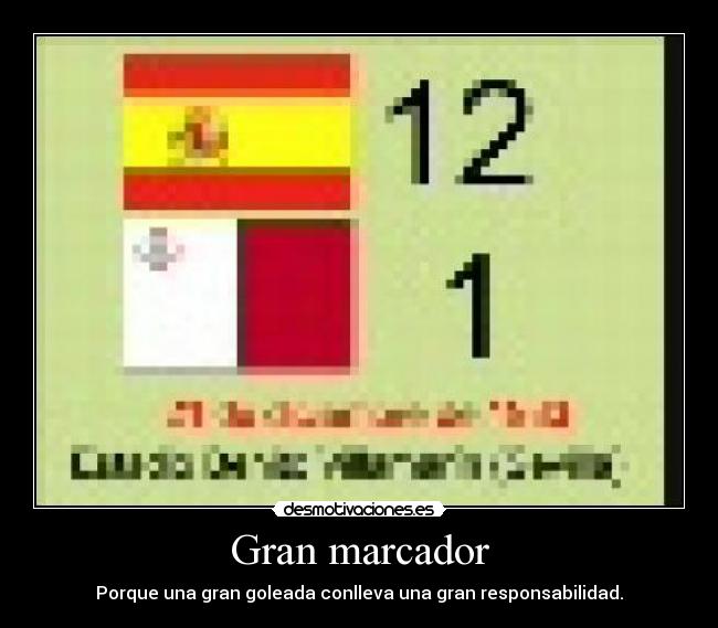 Gran marcador -