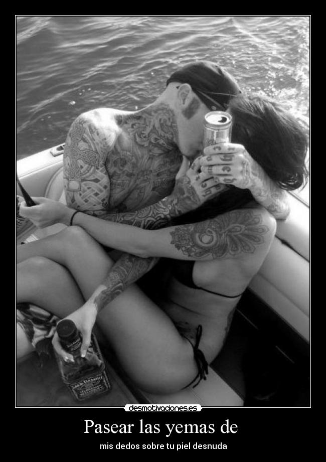 Pasear las yemas de -