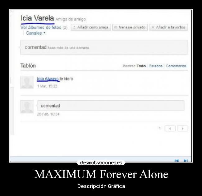 MAXIMUM Forever Alone -
