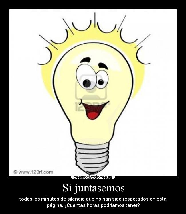 carteles minutos silencio desmotivaciones