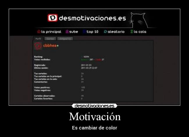 Motivación - Es cambiar de color