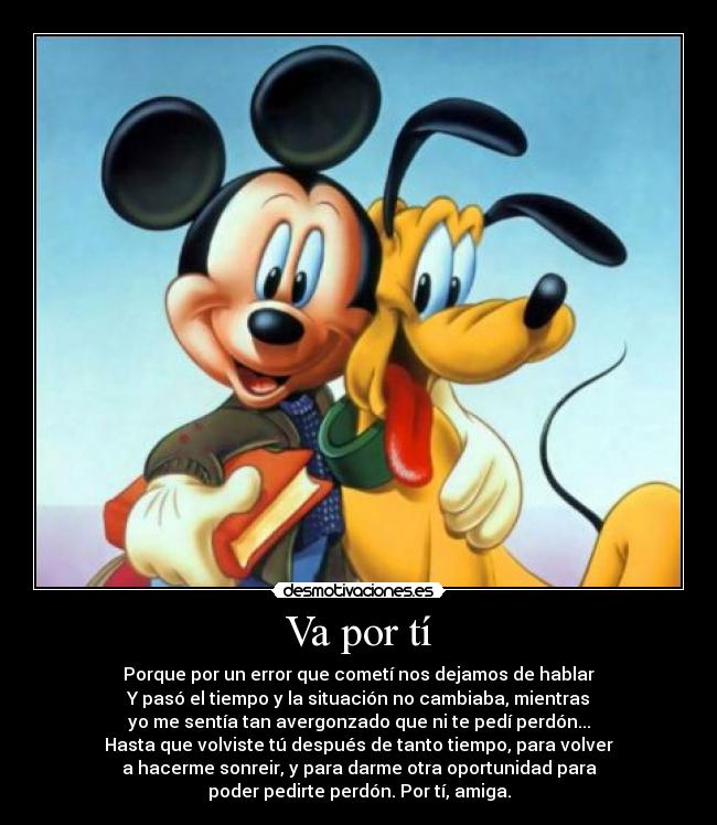 carteles amistad perdon error amigo amiga desmotivaciones