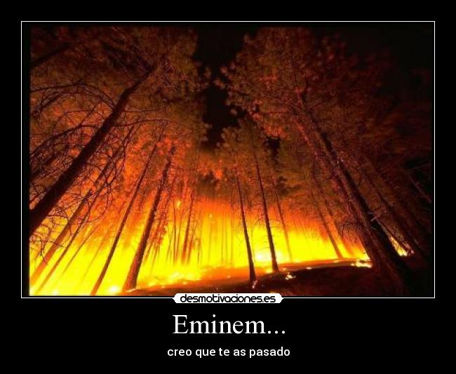 Eminem... - creo que te as pasado