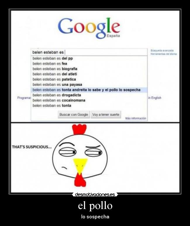 el pollo - lo sospecha