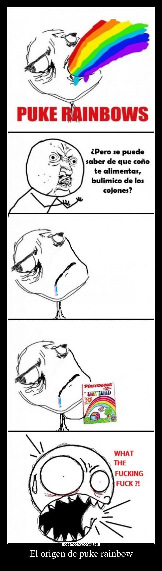 El origen de puke rainbow -