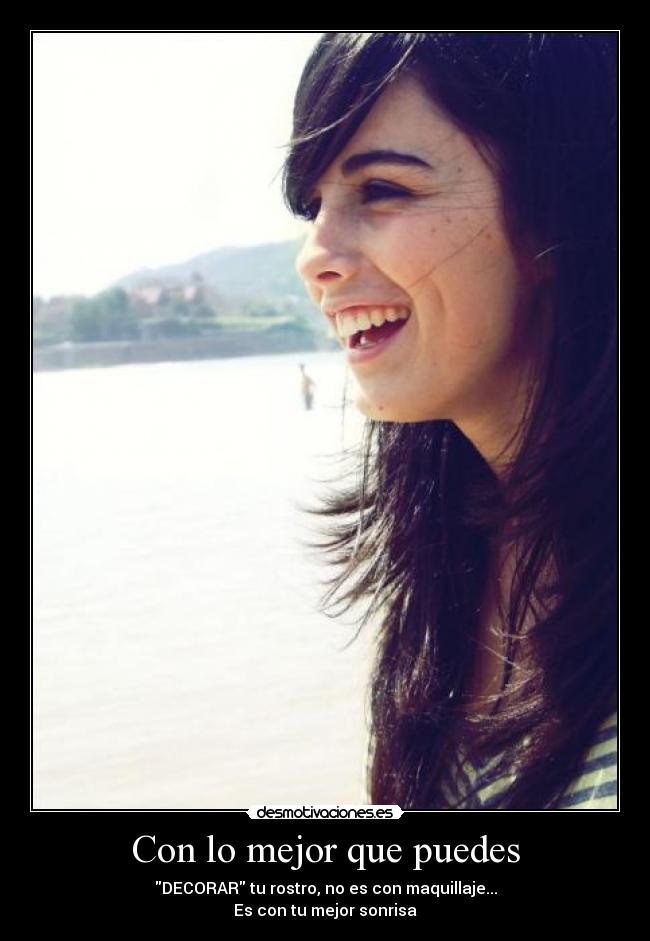 Con lo mejor que puedes - 