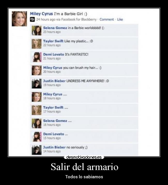 Salir del armario - Todos lo sabiamos