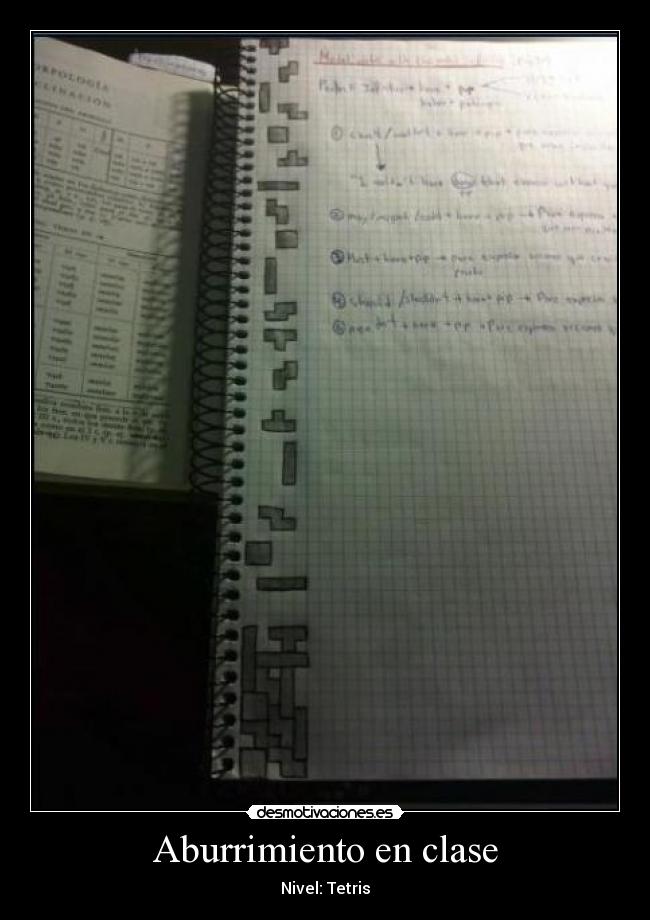 Aburrimiento en clase - 