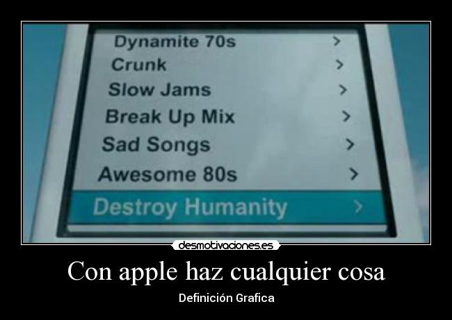 Con apple haz cualquier cosa - Definición Grafica