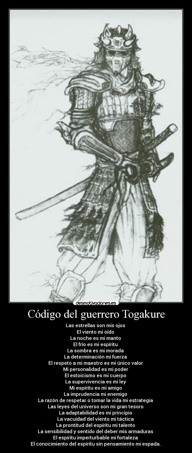 Código del guerrero Togakure -