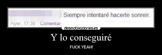 Y lo conseguiré - 