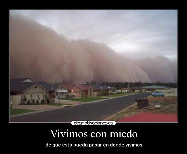 Vivimos con miedo - 