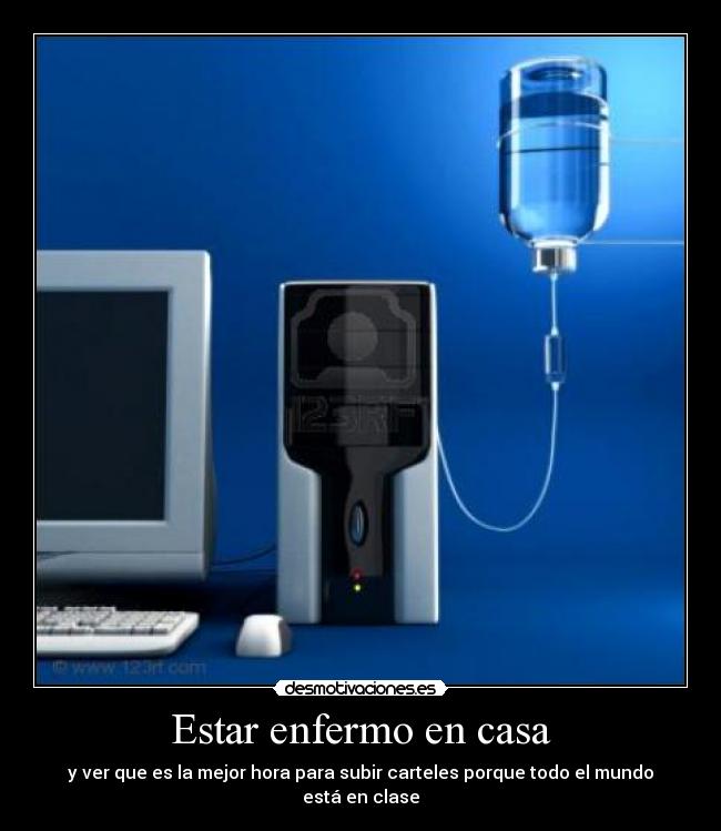 Estar enfermo en casa -