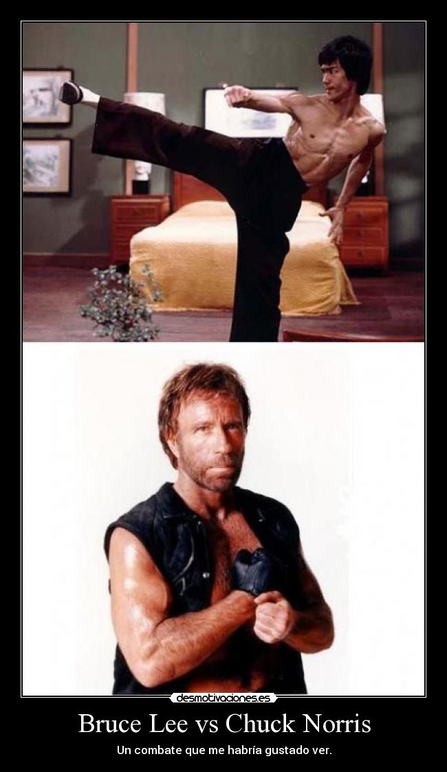 Bruce Lee vs Chuck Norris -
