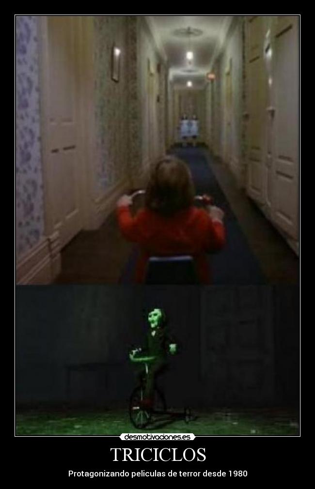 TRICICLOS - Protagonizando peliculas de terror desde 1980