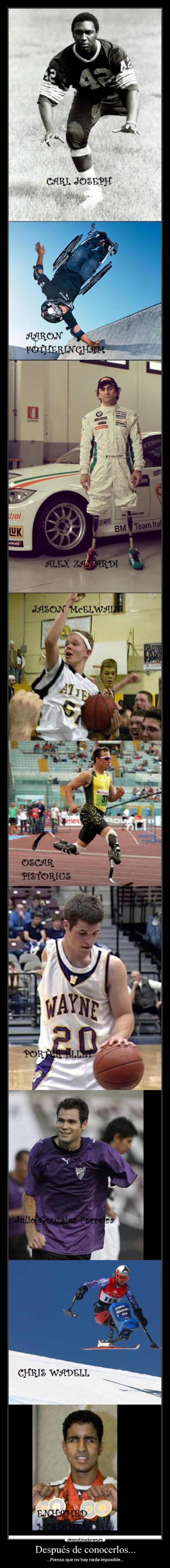 Después de conocerlos... -