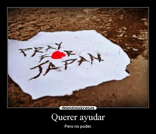 Querer ayudar -