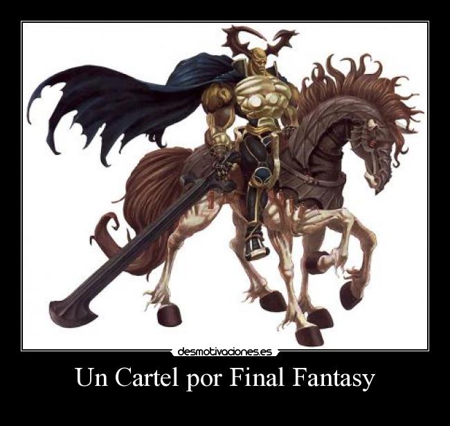 Un Cartel por Final Fantasy -