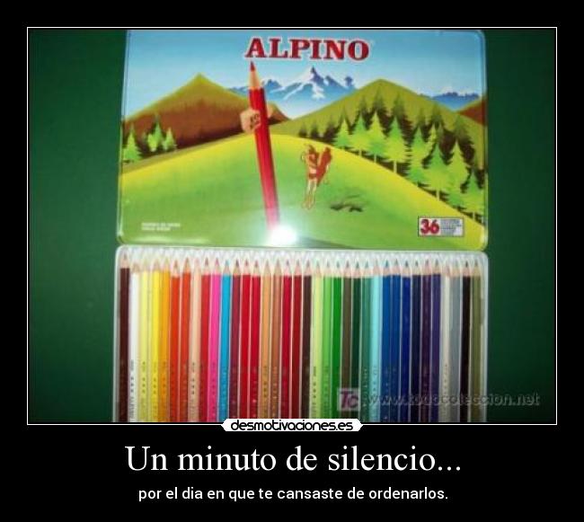 Un minuto de silencio... -