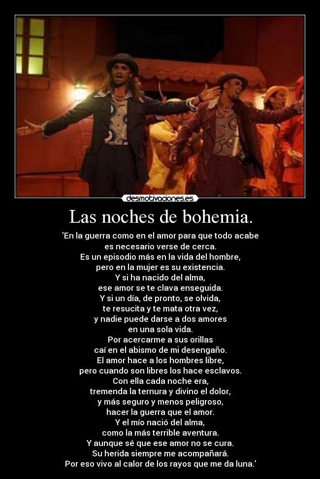 Las noches de bohemia. -