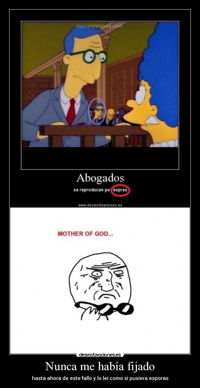 Nunca me había fijado - 