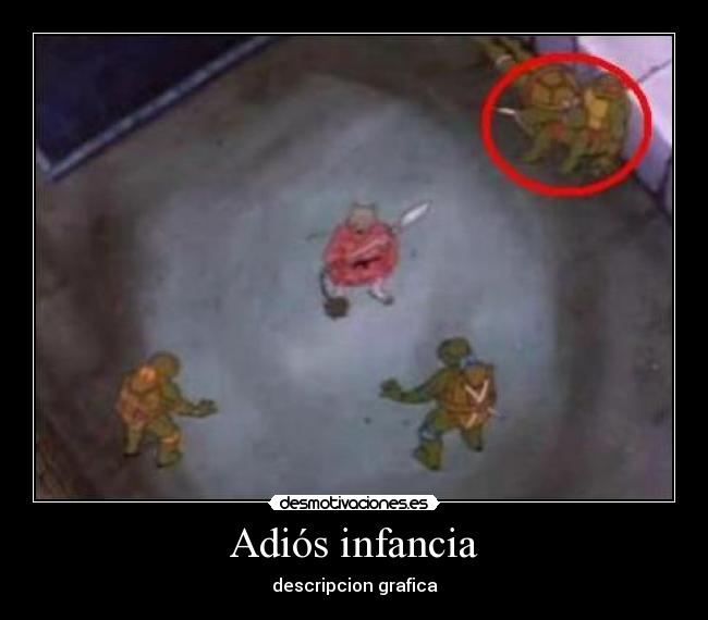 Adiós infancia - descripcion grafica