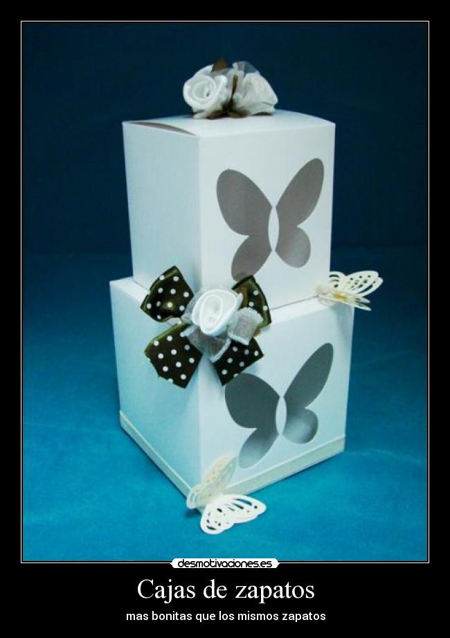 Cajas de zapatos - mas bonitas que los mismos zapatos