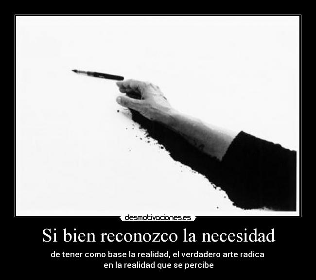 Si bien reconozco la necesidad - 