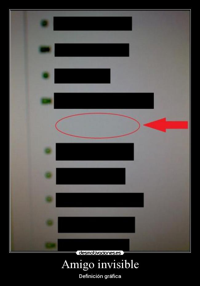 Amigo invisible - Definición gráfica
