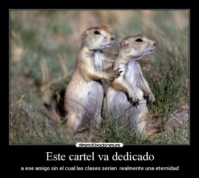 Este cartel va dedicado - 