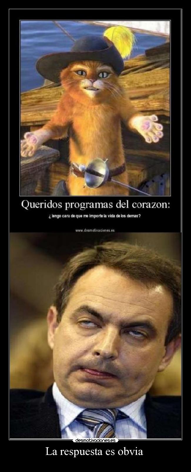 La respuesta es obvia -