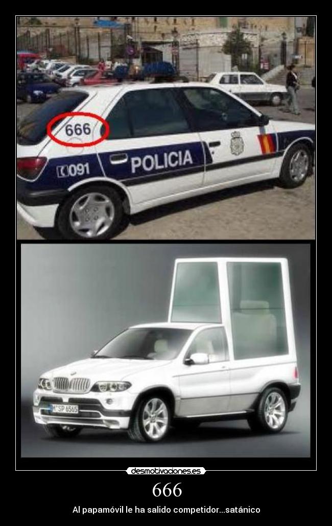 666 - Al papamóvil le ha salido competidor...satánico