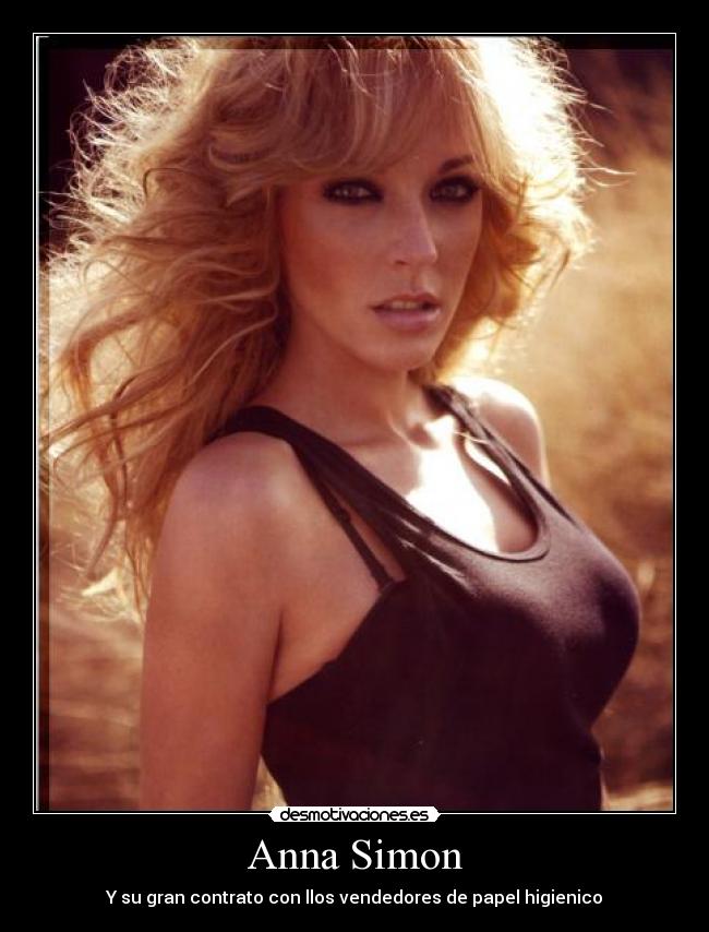 Anna Simon - Y su gran contrato con llos vendedores de papel higienico