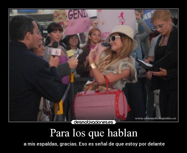 Para los que hablan -