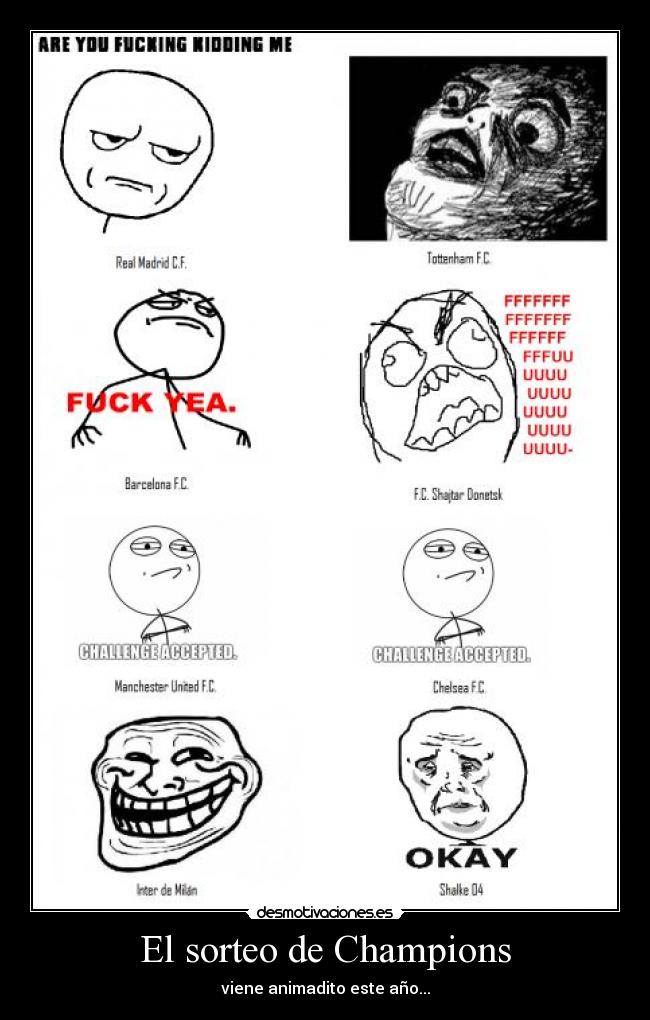El sorteo de Champions - viene animadito este año...