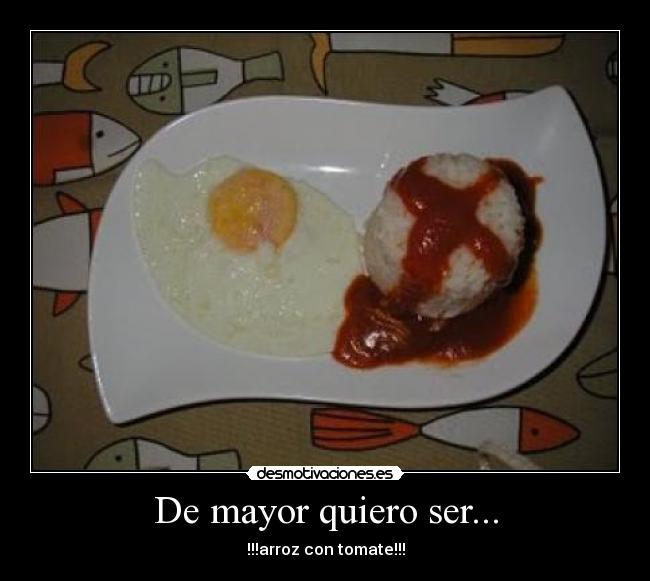 De mayor quiero ser... - !!!arroz con tomate!!!