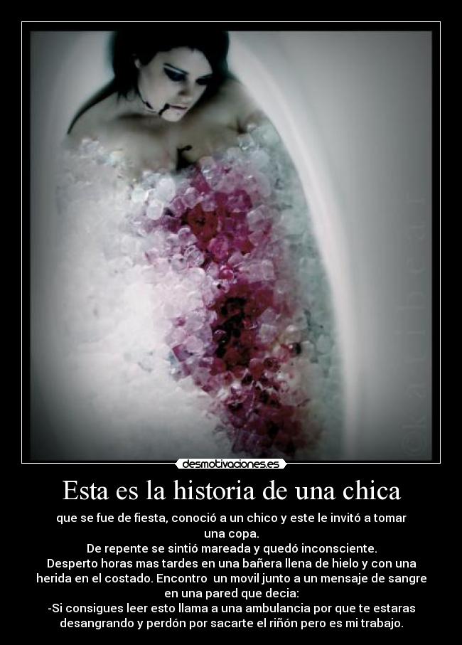 carteles historia esta historia una chica desmotivaciones