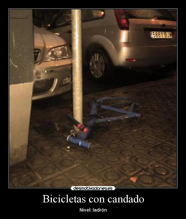 Bicicletas con candado - Nivel: ladrón