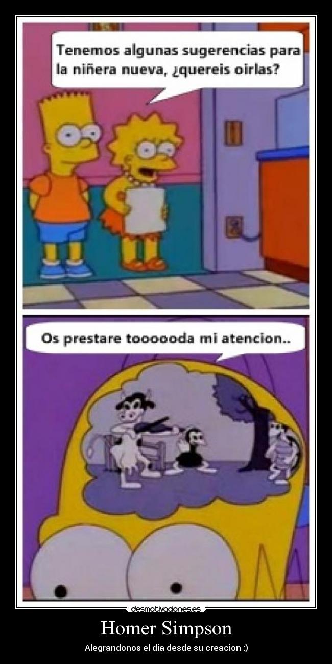 Homer Simpson - Alegrandonos el dia desde su creacion :)