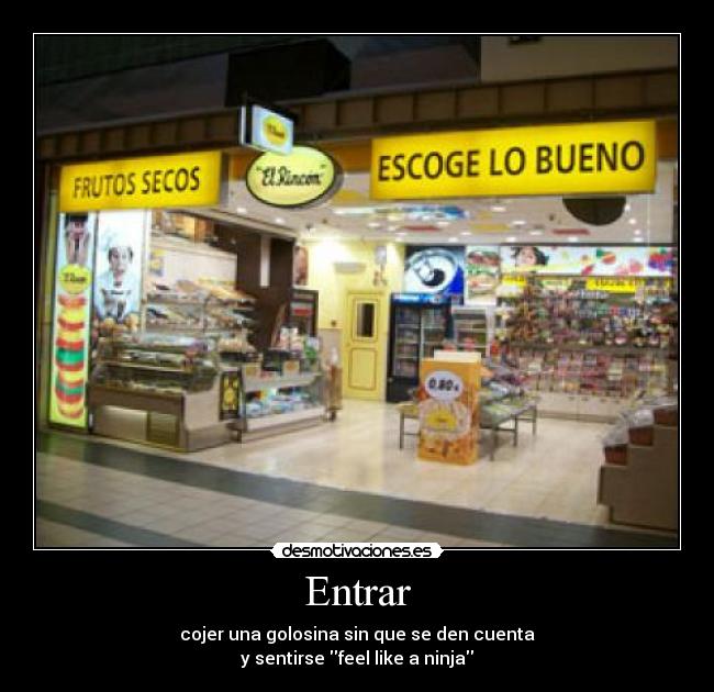 carteles ninja frutos secos robar desmotivaciones