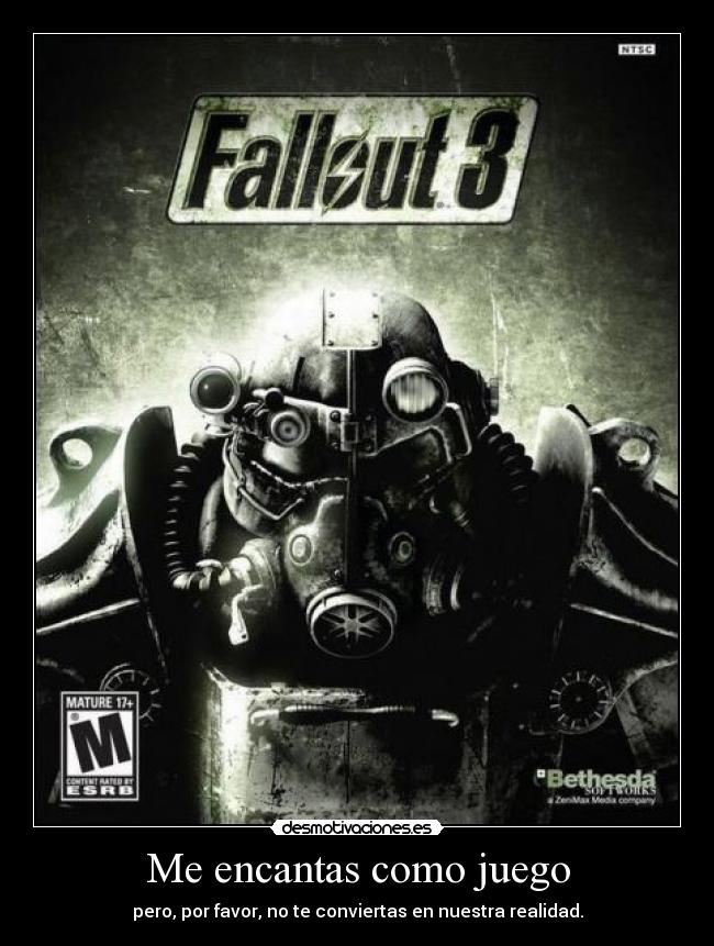 Me encantas como juego - pero, por favor, no te conviertas en nuestra realidad.