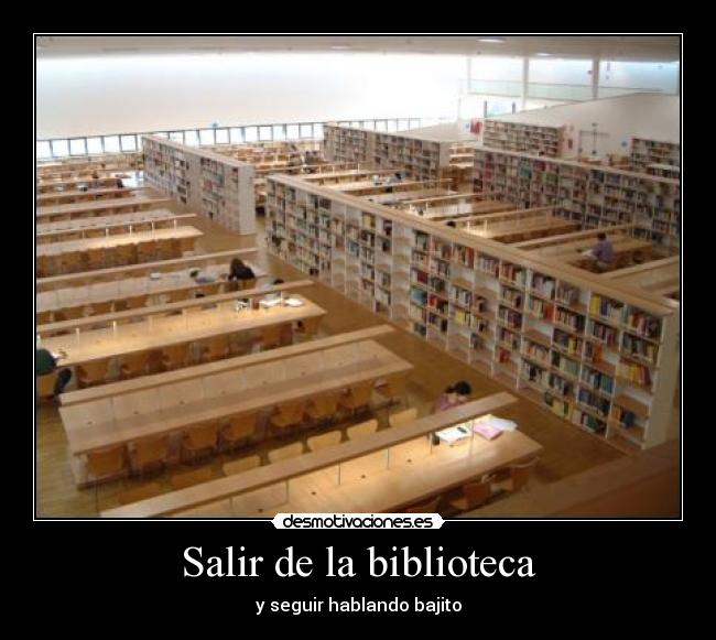 Salir de la biblioteca -